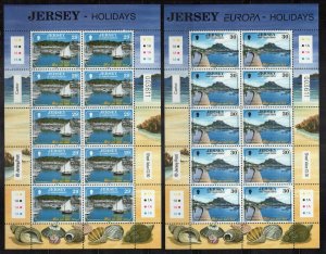 Jersey 1112-1115 MNH Sailing Ships Boats Lighthouse Tourism ZAYIX 0324L0100M