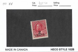 Canada: Sc #140, MNH (55120)