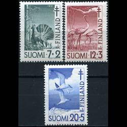 FINLAND 1951 - Scott# B107-9 Birds Set of 3 NH
