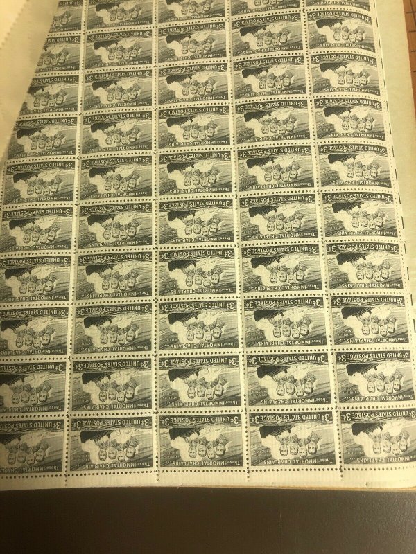 $500 Face Value  3 Cent Commemorative Sheets Mint Nice Assortment Never Hinged