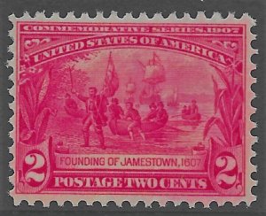 US 1907 Sc. #329 very lightly hinged Cat. Val. $32.50