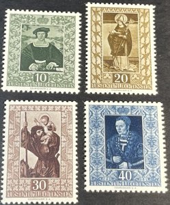 LIECHTENSTEIN # 266-269-MINT NEVER/HINGED--COMPLETE SET--1953