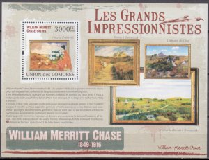 2009 Comoros Islands 2612/B551 Painting / William Merritt Chase 15,00 €