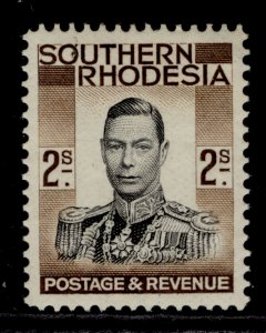 SOUTHERN RHODESIA GVI SG50, 2s black and brown, M MINT. Cat £30.