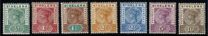 GB St Helena. 1890-97. Set of 7 values. Mounted Mint. SG 46-52