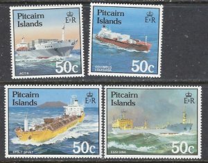 Pitcairn Is 258-61 MNH 1983 Ships (ap8415)