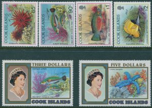 Cook Islands 1992 SG1269-1274 85c to $5 Marine Life MNH