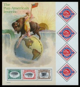 #3505 The Pan-American Inverts, Souvenir Sheet, Mint