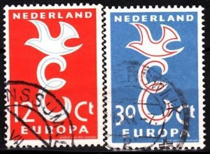 Netherlands 1958 EUROPA. Complete set, Used