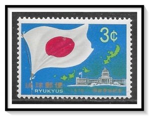 Ryukyu Islands #206 Flag MNH