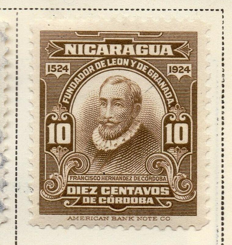 Nicaragua 1924 Early Issue Fine Mint Hinged 10c. 323653