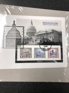 US #4075 WASHINGTON 2006 WORLD PHILATELIC EXHIBITION Souvenir First Day Cover