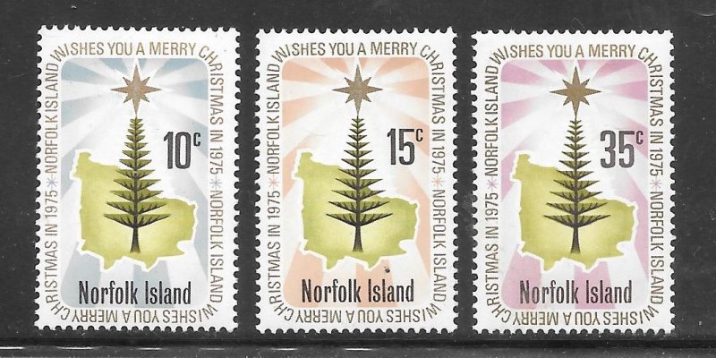 Norfolk Island #187-89 MH Set of 3 (my2)