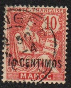 French Morocco Sc #16 Used