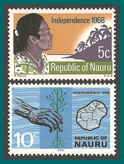 Nauru 1968 Independence, MNH 86-87,SG94-SG95