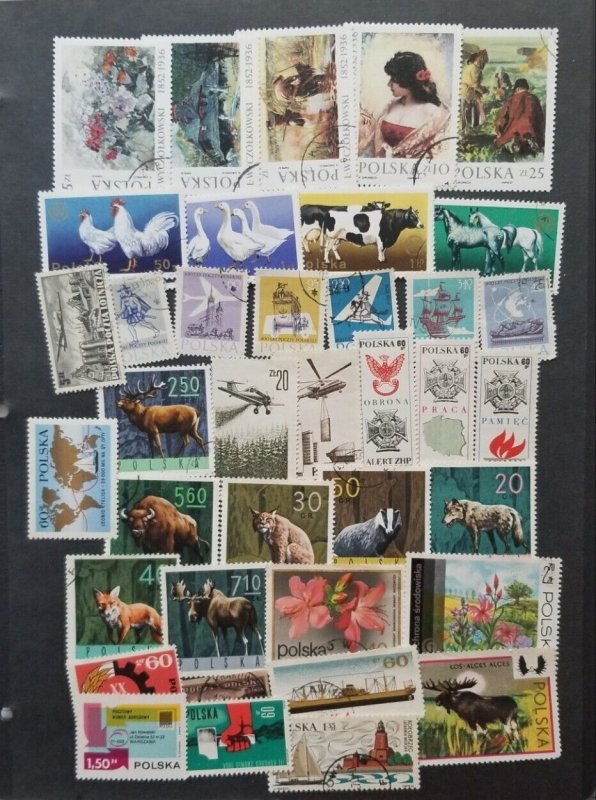 POLAND Vintage Stamp Lot Collection Used  CTO T5845