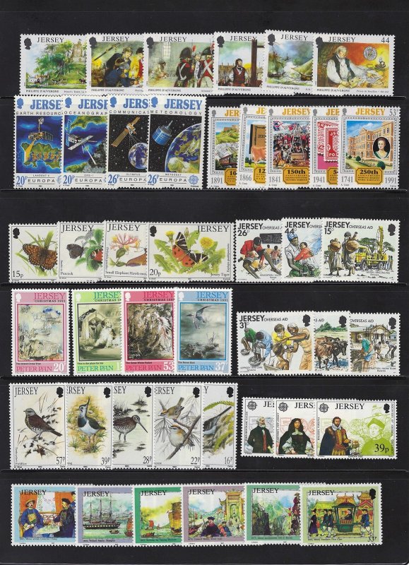 Jersey MNH Collection of 377 Stamps Most in Complete Sets ZAYIX 0525L0003