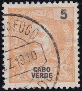 Cape Verde 1898-1903 SC 37 Used Fogo Cancel