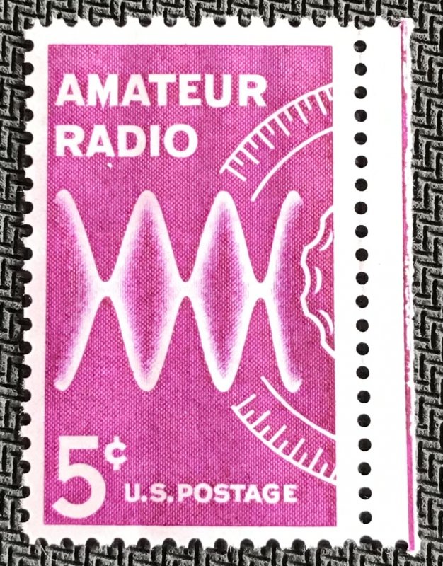 US #1260 MNH Single w/selvage Amateur Radio SCV $.25 L23