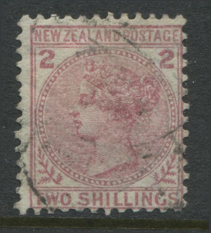 New Zealand 1878 QV 2/ deep rose used