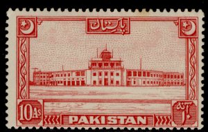 PAKISTAN GVI SG50, 10a scarlet, NH MINT. Cat £28.