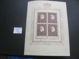 LIECHTENSTEIN 1939 MNH SC 159a SHEET XF  $175 (154)