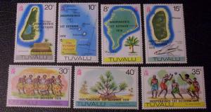 Tuvalu Scott #85-91 mnh