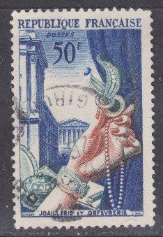 France sc#714 1954 50f Manufacturing used