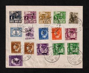 JAPANESE OCCUPATION OF DUTCH INDIES, MANADO SULAWESI, NAVAL OVERPRINTS