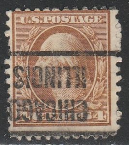 United States  503   (O)  1917  Précancel Chicago inversé