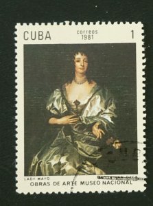 CUBA Sc# 2380 NATIONAL MUSEUM PAINTINGS art artwork  6c 1981 used cto