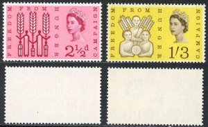 SG634p/35p 1963 Freedom from Hunger Phosphor Set U/M