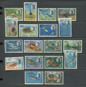 British Indian Ocean Territory QEII 1968 set used