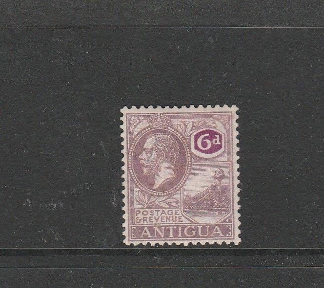 Antigua 1921/9 Script CA 6d MM SG 75