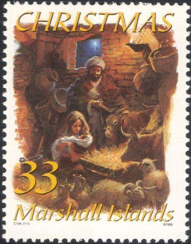 MARSHALL ISLANDS 1999 SC #722 CHRISTMAS NATIVITY SCENE MINT