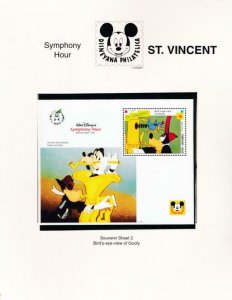 DISNEY ST.VINCENT 1794-1807f MINT NH CLASSIC FILMS S/S