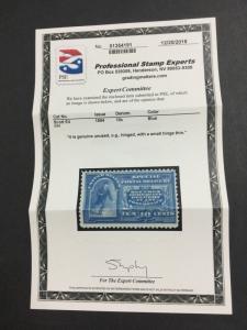 MOMEN: US STAMPS #E4 SPECIAL DELIVERY MINT OG H PSE CERT