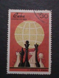 ​CUBA 1969-SPORTS EVENTS  USED STAMP-VF WE SHIP TO WORLD WIDE & COMBINED