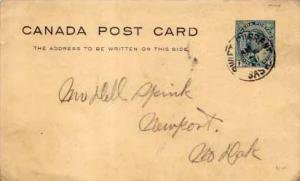 Canada, Government Postal Card, Canada Saskatchewan