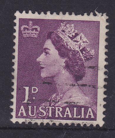 Australia #261 1953 QE II  - 1d - used 