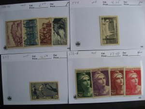 Sales cards full of France MH stamps (unverified), check them out!  