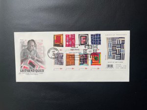 USA, SCOTT # 4098a, partial booklet  FDC 2006 QUILTS OF GEE'S BEND  Quilts