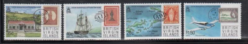 British Virgin Islands 590-3 Stamp on Stamp Mint NH 