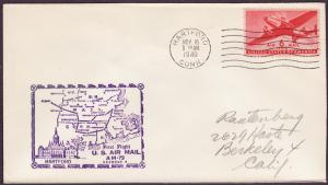 C25 A.M. 79 cacheted first flight cover