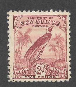 New Guinea Scott 20 Unused HRNG - 1931 2p Bird of Paradise - SCV $5.75