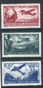 Romania  C32-34 Mi 1162-64 MNH VF 1948 SCV $5.75