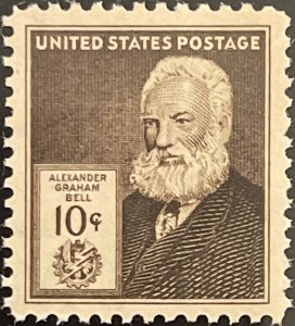 Scott #893 1940 10¢ Famous Americans Alexander Graham Bell MNH OG VF/XF