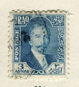 IRAQ; 1931 early King Faisal issue fine used 3a. value