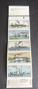 Steamboats Booklet MNH (20) 25c Scott #2405-09 Five early 1800 designs