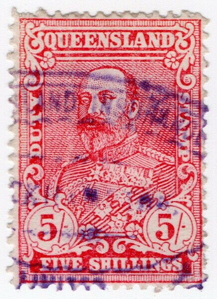 (I.B) Australia - Queensland Revenue : Stamp Duty 5/-